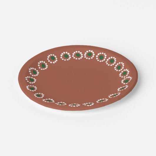 Mexicaanse Boho Barro  Papieren Bordje (Gekanteld)