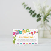 Mexicaanse Boho Fiesta Baby shower Boeken voor Bab Visitekaartje (Staand voorkant)
