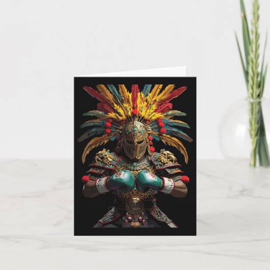 Mexicaanse Boksen Azteekse Warrior Power Kaart (Voorkant)