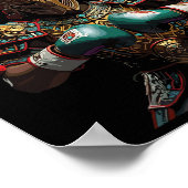 Mexicaanse Boksen Azteekse Warrior Power Poster (Hoek)