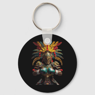 Mexicaanse Boksen Azteekse Warrior Power Sleutelhanger