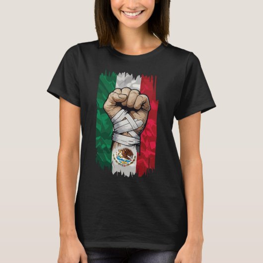 Mexicaanse Boksen eerste sterkte erfgoed T-shirt (Voorkant)