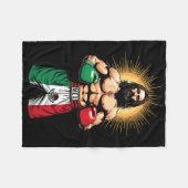 Mexicaanse Boksen Jezus Christus Mex Boksen Shorts Fleece Deken (Voorkant (Horizontaal))