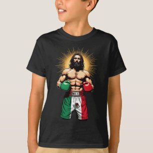 Mexicaanse Boksen Jezus Christus Mex Boksen Shorts T-shirt