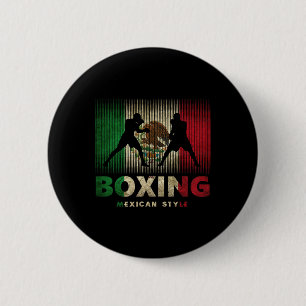 Mexicaanse Boksen Vintage Mexicaanse Boksen Ronde Button 5,7 Cm