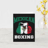 Mexicaanse bokshandschoenen Mexico Pride Patriotti Kaart (Gele Bloem)