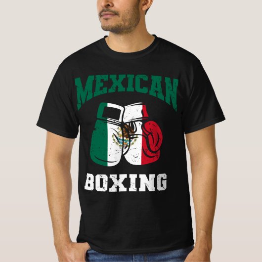 Mexicaanse bokshandschoenen t-shirt (Voorkant)