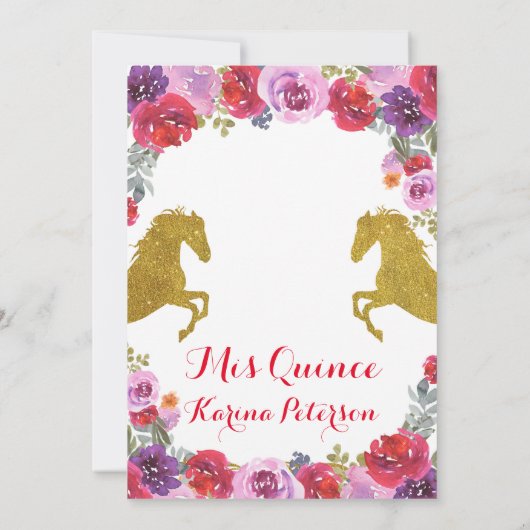 Mexicaanse Boot Charra Quinceanera Kaart (Achterkant)