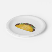 Mexicaanse Borden van Taco Tacos Print Papieren Bordje (Gekanteld)