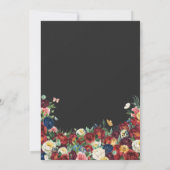 Mexicaanse borduurvlinder Floral Quinceanera Kaart (Achterkant)