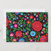 Mexicaanse borduurvrouw - uitnodiging tot huwelijk (Achterkant)