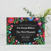 Mexicaanse borduurvrouw - uitnodiging tot huwelijk (Staand voorkant)