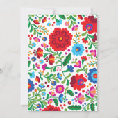 Mexicaanse borduurvrouw - uitnodiging tot huwelijk (Achterkant)