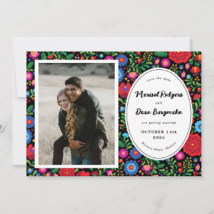 Mexicaanse Borduurwerk Foto Save the Date