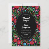 Mexicaanse Borduurwerk foto Save the Date (Voorkant)