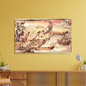 Mexicaanse botenbouwer canvas afdruk (Insitu (Woonkamer))