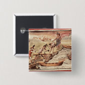 Mexicaanse botenbouwer vierkante button 5,1 cm (Voorkant /achterkant)