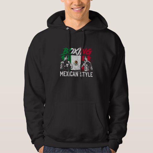 Mexicaanse boxe sport vecht Coach Boxer Fighter Hoodie (Voorkant)