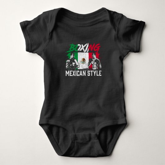 Mexicaanse boxe sport vecht Coach Boxer Fighter Romper (Voorkant)