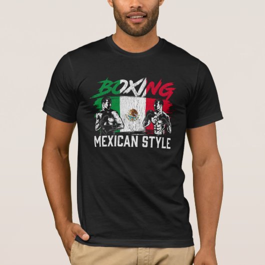 Mexicaanse boxe sport vecht Coach Boxer Fighter T-shirt (Voorkant)