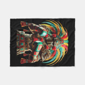 Mexicaanse Boxing Pride Inka Sports Design Fleece Deken (Voorkant (Horizontaal))