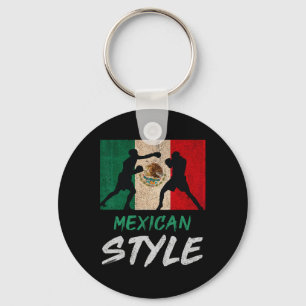 Mexicaanse boxingstijl Mexico Pride Patriotic Mann Sleutelhanger