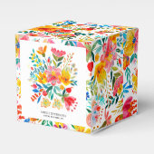 Mexicaanse Bright Floral Fiesta Verjaardag Bedankdoosjes (Voorkant Zijde)