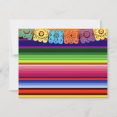 Mexicaanse bruidsfeest dankkaart bedankkaart (Achterkant)