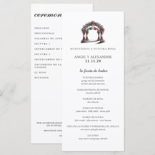 Mexicaanse bruiloft (Voorkant / Achterkant)