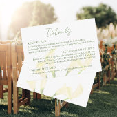 Mexicaanse bruiloft Calla Lily Romantische Boda De Informatiekaartje