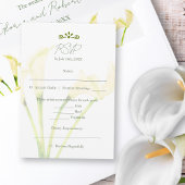Mexicaanse bruiloft Calla Lily RSVP-kaart RSVP Kaartje