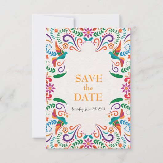 Mexicaanse Bruiloft Custom Save the Date (Voorkant)