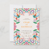 Mexicaanse Bruiloft Custom Save the Date (Achterkant)