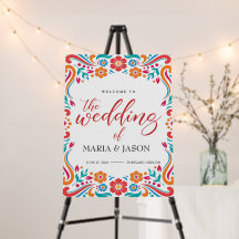 Mexicaanse Bruiloft Custom Welkom op de bruiloft v