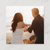 Mexicaanse bruiloft foto QR-code Informatiekaartje (Achterkant)