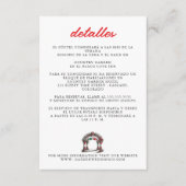 Mexicaanse bruiloft informatiekaartje (Voorkant)