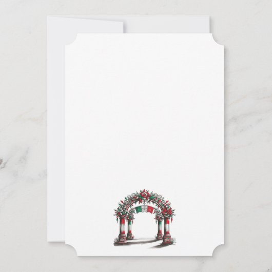 Mexicaanse bruiloft kaart (Achterkant)