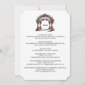 Mexicaanse bruiloft met details kaart (Achterkant)