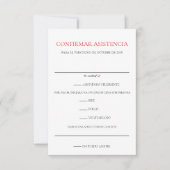 Mexicaanse bruiloft RSVP kaartje (Voorkant)