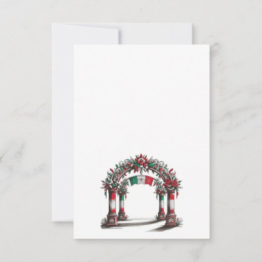 Mexicaanse bruiloft RSVP kaartje (Achterkant)