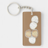 Mexicaanse bruiloft Russische thea Cakes Snowball  Sleutelhanger (Voorkant)