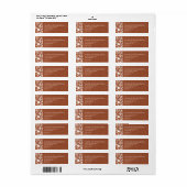 Mexicaanse bruiloft terracotta etiket (Full Sheet)