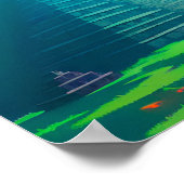 Mexicaanse burgemeester piramide Ai art Poster (Hoek)