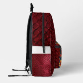 Mexicaanse burgundy bloemenprint, genaaide tas (Links)