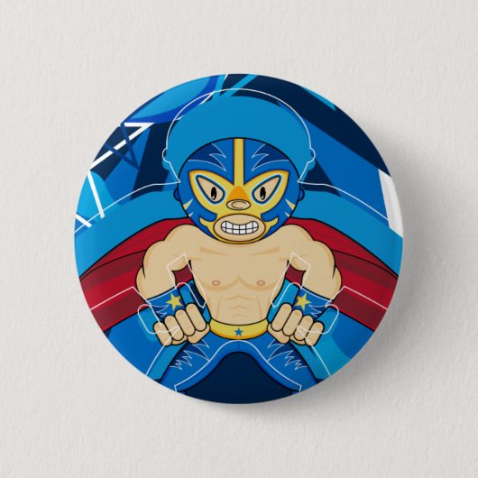 Mexicaanse Button Luchador Wrestler (Voorkant)