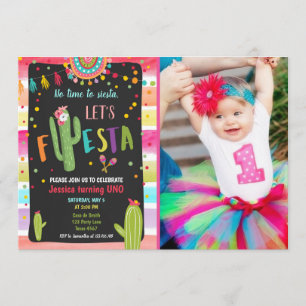 Mexicaanse Cactus 1e Fiesta Birthday Kaart