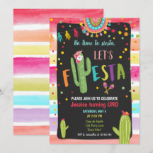 Mexicaanse Cactus 1e Fiesta Birthday
