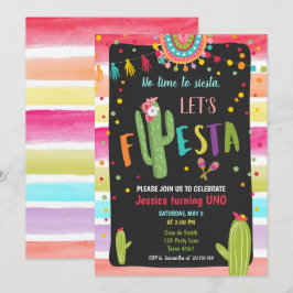 Mexicaanse Cactus 1e Fiesta Birthday Kaart