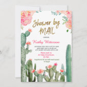 Mexicaanse Cactus Baby shower per post Kaart (Voorkant)