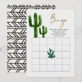 Mexicaanse Cactus Bingo Spel Kaart